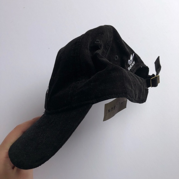 Adidas Originals black corduroy baseball cap NWT - Picture 4 of 8